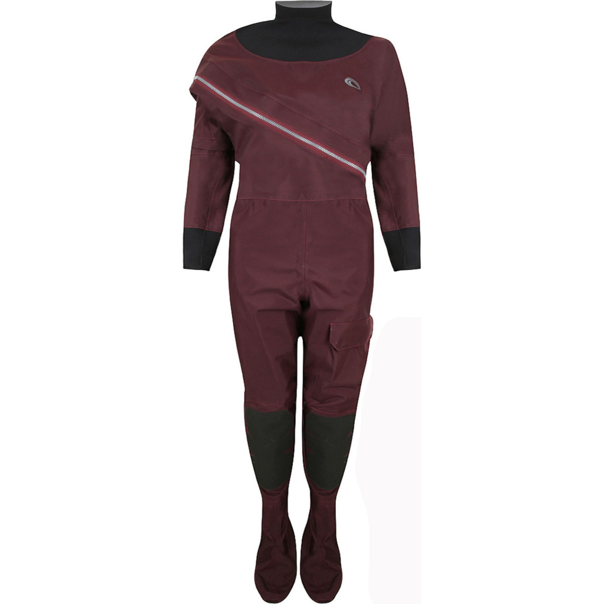 2022 Typhoon Womens Beadnell Ezeedon Front Zip Drysuit 100191 Plum